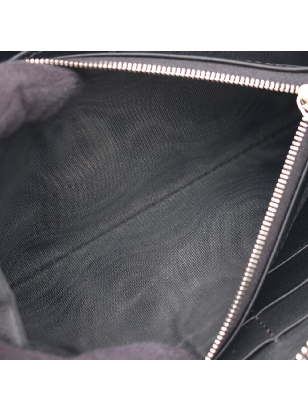 Gucci Round Wallet Imprint Black Leather GG Emblem - Picture 9 of 10